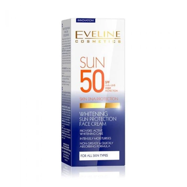 101794 eveline sun care whitening face cream spf 50 50 ml