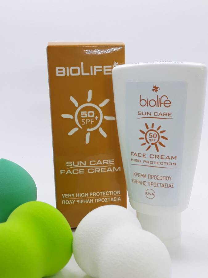 Biolife Sun Care Face Cream SPF50, 50ml Καλλυντικά & Προϊόντα